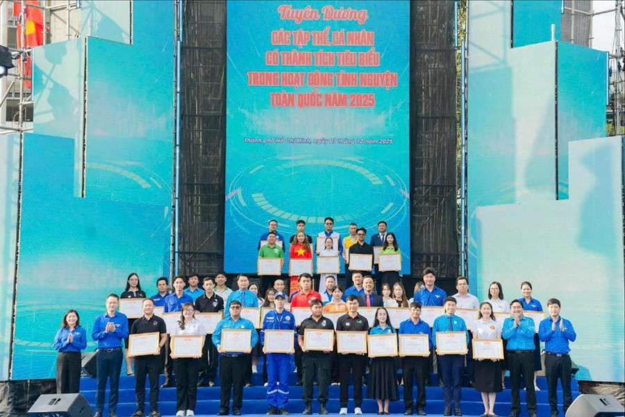 Lâm Đồng có 2 tập thể được tuyên dương tại Ngày hội Thanh niên Việt Nam 2025