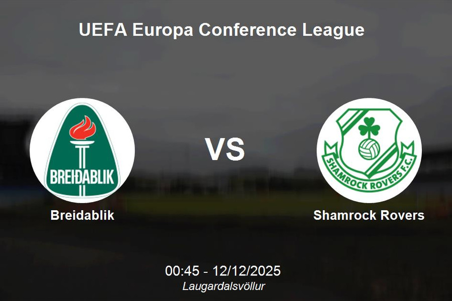Nhận định Breidablik vs Shamrock Rovers - Europa Conference League