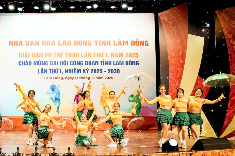 Sôi nổi Giải Dân vũ thể thao Lâm Đồng lần thứ I