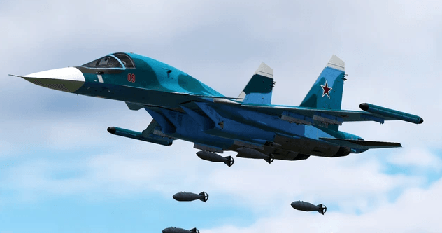Su-34 và bom lướt FAB-500 trong không kích Nga