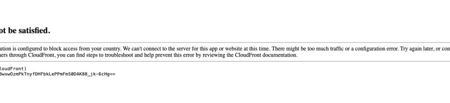 Lỗi 403 trên SoundCloud: Phân tích sự cố từ Amazon CloudFront