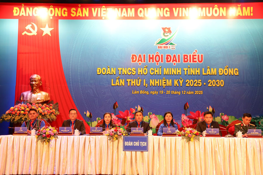 350 đại biểu dự Đại hội đại biểu Đoàn TNCS Hồ Chí Minh tỉnh Lâm Đồng lần thứ I