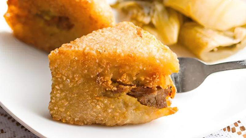Mẹo làm bánh chưng rán bằng nồi chiên không dầu giòn rụm
