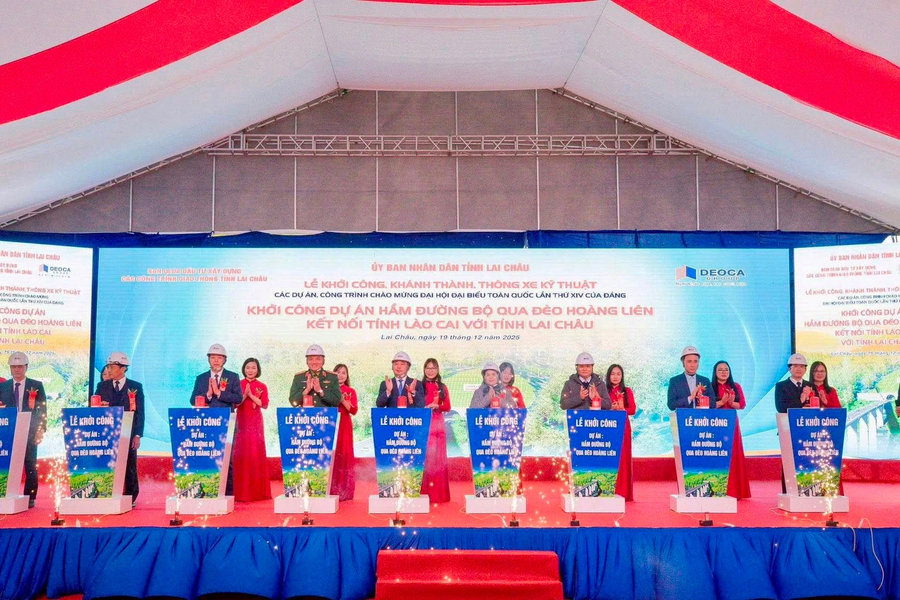 Khởi công hầm đường bộ qua đèo Hoàng Liên vốn đầu tư hơn 3.300 tỷ đồng