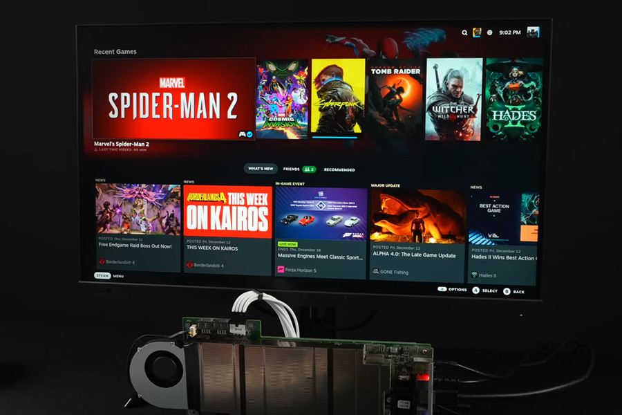 Biến bo mạch PS5 rút gọn thành máy chơi game Steam giá 100 USD