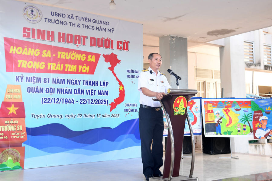 Hơn 1.200 học sinh Lâm Đồng được tuyên truyền chủ quyền biển, đảo