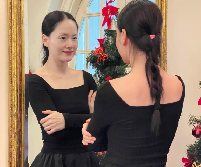 Diễn viên Lan Phương gây chú ý với nhan sắc mặt mộc ở tuổi 42