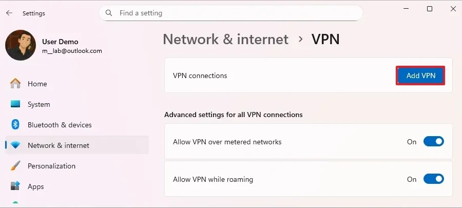 Cách thiết lập và quản lý kết nối VPN trên Windows 11