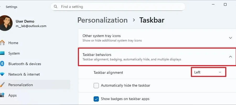 Cách chuyển thanh Taskbar Windows 11 sang trái đơn giản nhất