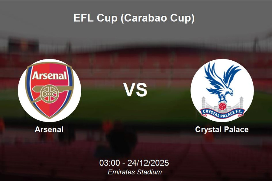 Nhận định Arsenal vs Crystal Palace - EFL Cup