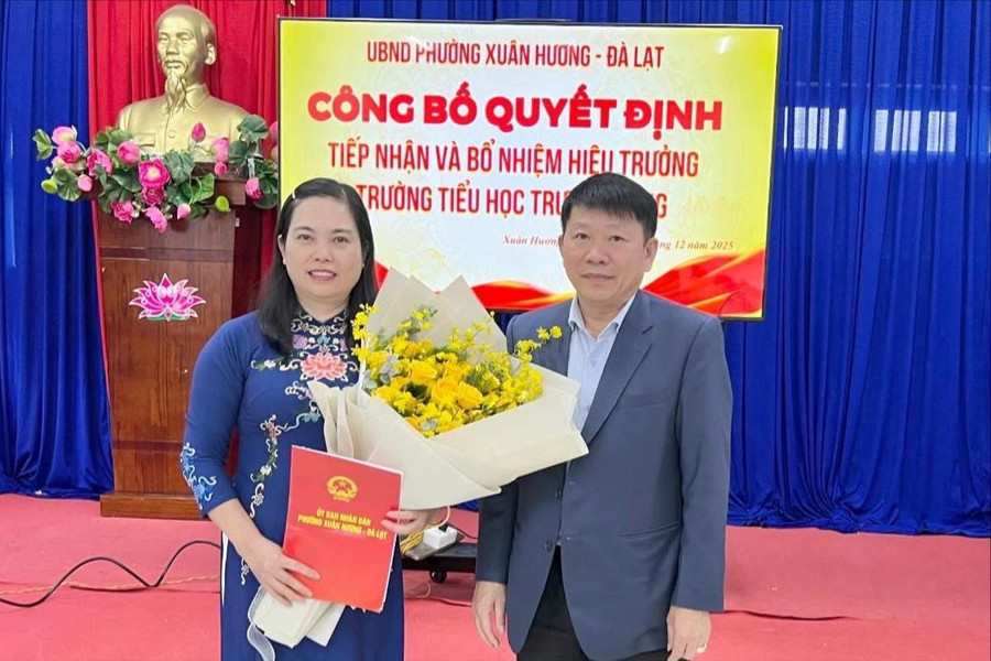 Trường Tiểu học Trưng Vương Lâm Đồng có hiệu trưởng mới