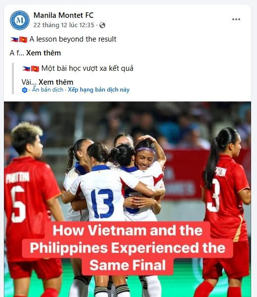 CLB Philippines kinh ngạc trước sức mạnh truyền thông của CĐV Việt Nam