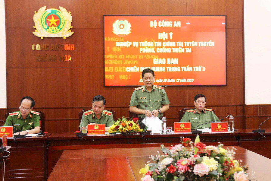 Bộ Công an tổ chức hội nghị tuyên truyền phòng, chống thiên tai tại Khánh Hòa