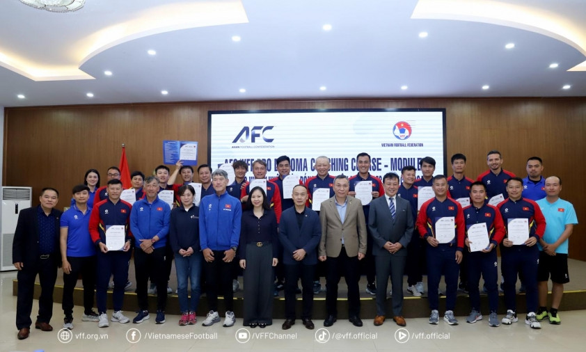 VFF áp dụng quy chuẩn mới của AFC về bằng cấp huấn luyện viên