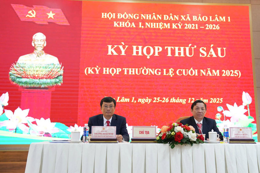 HĐND xã Bảo Lâm 1 tổ chức kỳ họp thường lệ cuối năm