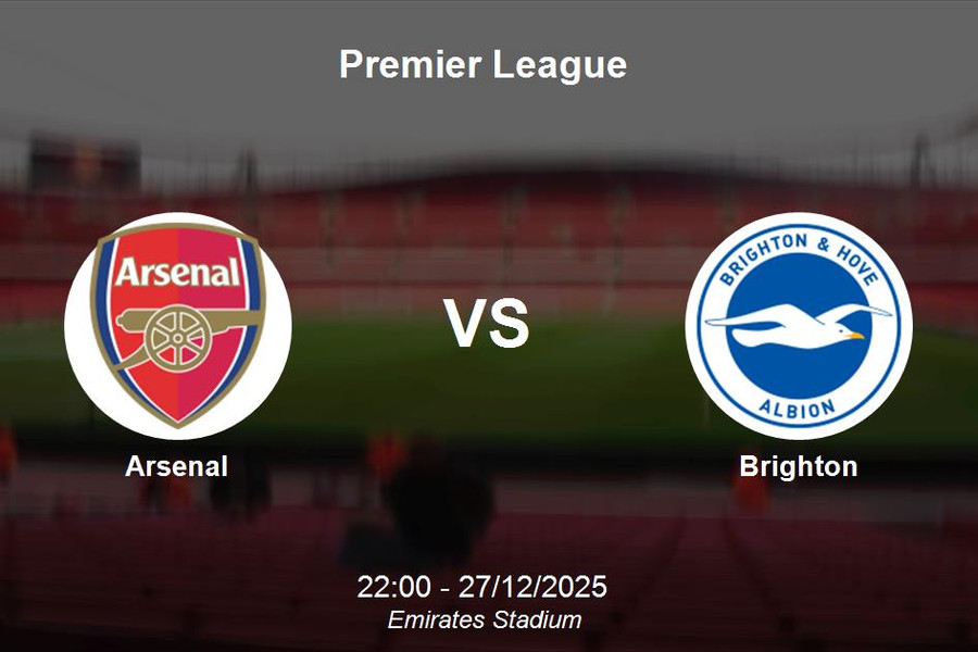 Nhận định Arsenal vs Brighton - Premier League