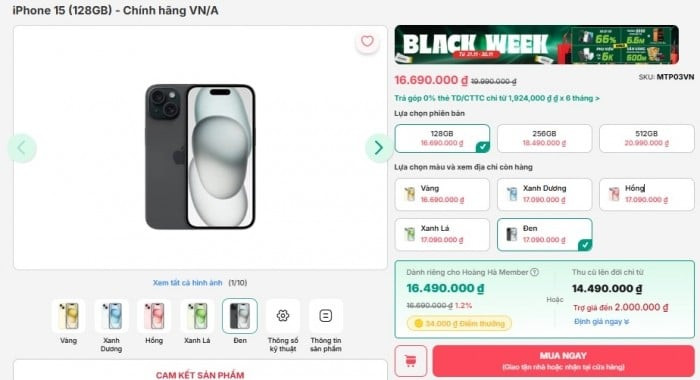 iPhone 15: Lựa chọn sở hữu màn hình Dynamic Island rẻ nhất hiện nay