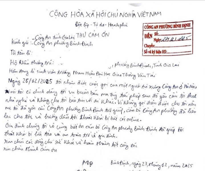 Gia Lai: Kịp thời giải cứu nam sinh viên bị lừa đảo bắt cóc online tống tiền 300 triệu