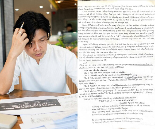 Nguyễn Văn Chung đính chính thông tin khi ca khúc Viết tiếp câu chuyện hòa bình vào đề thi lớp 11