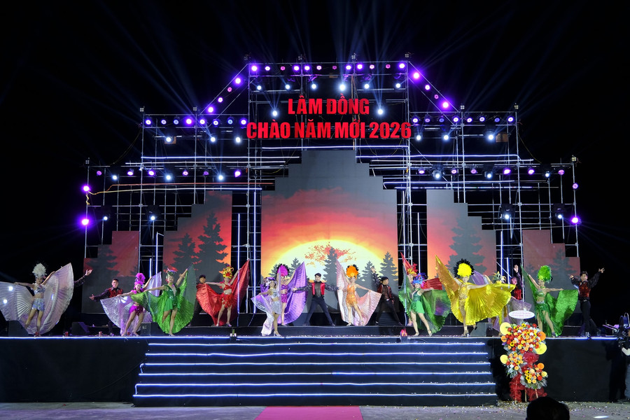 Lam Dong Glows in Celebration of the New Year 2026