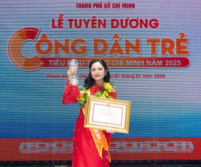 Duyên Quỳnh và Lê Nguyễn Bảo Ngọc nhận danh hiệu Công dân trẻ tiêu biểu TP.HCM 2025