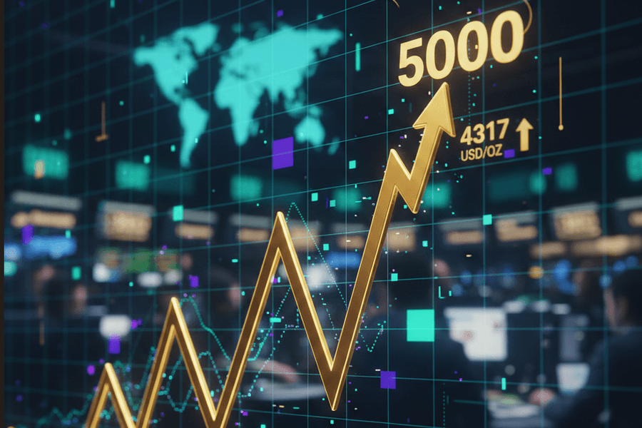 Dự báo giá vàng năm 2026: Có thể chạm ngưỡng 5.000 USD/ounce hay rủi ro giảm sâu?