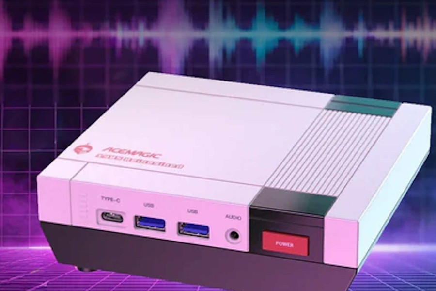 Acemagic Retro X5: Mini PC ngoại hình NES huyền thoại tích hợp chip AMD Ryzen AI 9 HX