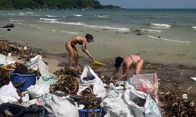 Phú Quốc: Bãi Khem và bãi Sao ngập rác, khách quốc tế thất vọng dịp đầu năm