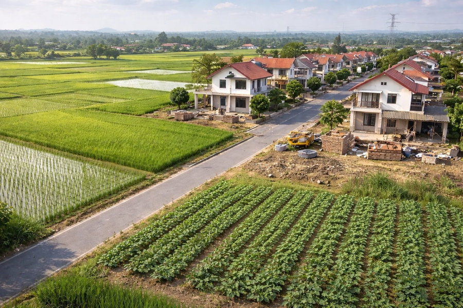 Chi phí chuyển đổi đất nông nghiệp sang đất ở sẽ tăng mạnh từ năm 2026