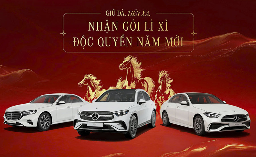 Mercedes-Benz Việt Nam ưu đãi hàng chục triệu đồng cho loạt xe dịp Tết 2026