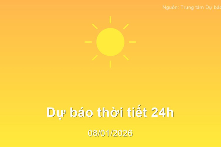 Thời tiết đất liền 24h tới (09/01/2026): Bắc Bộ rét đậm, vùng núi có băng giá