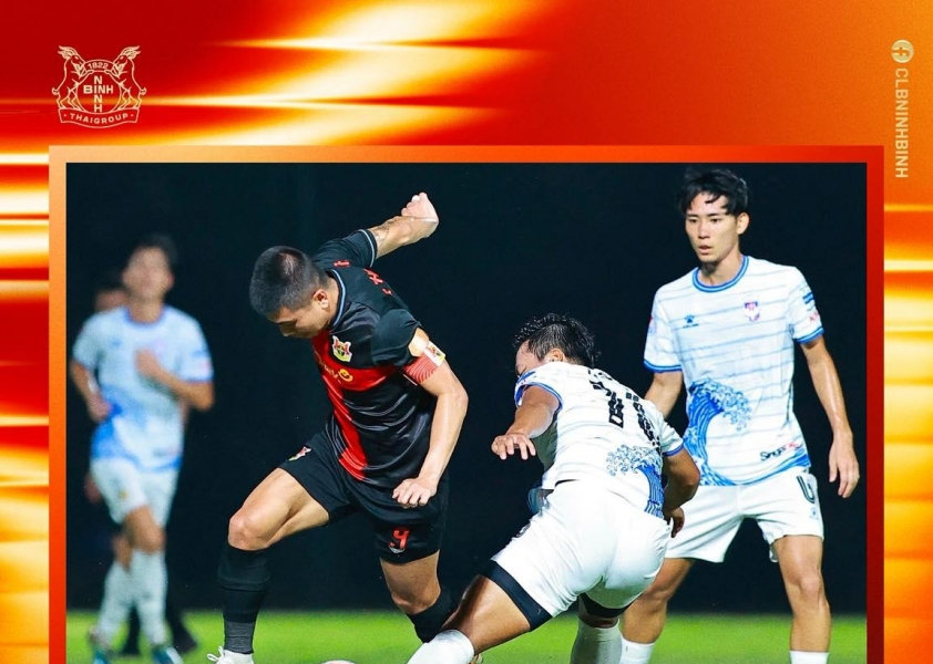 Trần Thành Trung ghi bàn giúp Ninh Bình FC đánh bại Albirex Niigata tại Singapore