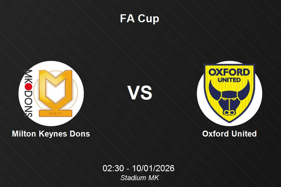 Nhận định Milton Keynes Dons vs Oxford United: Chờ đợi màn rượt đuổi tỷ số kịch tính tại FA Cup