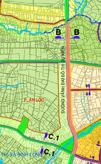 Quy hoạch đường vành đai đô thị dài 6,7 km tại phường Bình Long, tỉnh Đồng Nai