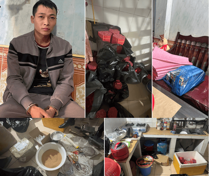 Hải Phòng triệt phá cơ sở sản xuất và tàng trữ hơn 1,2 tạ pháo nổ trái phép