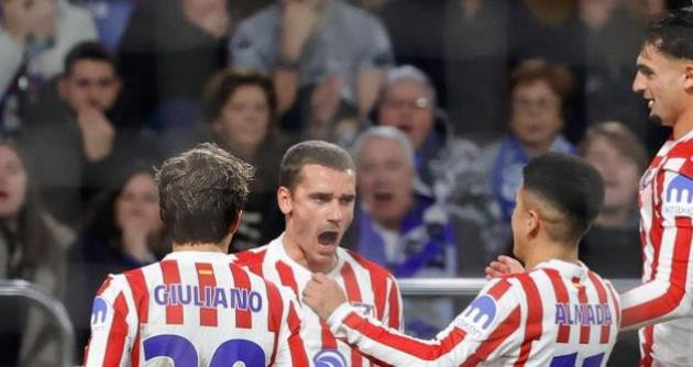 Antoine Griezmann sút phạt đẳng cấp đưa Atletico Madrid vào vòng tiếp theo Copa del Rey