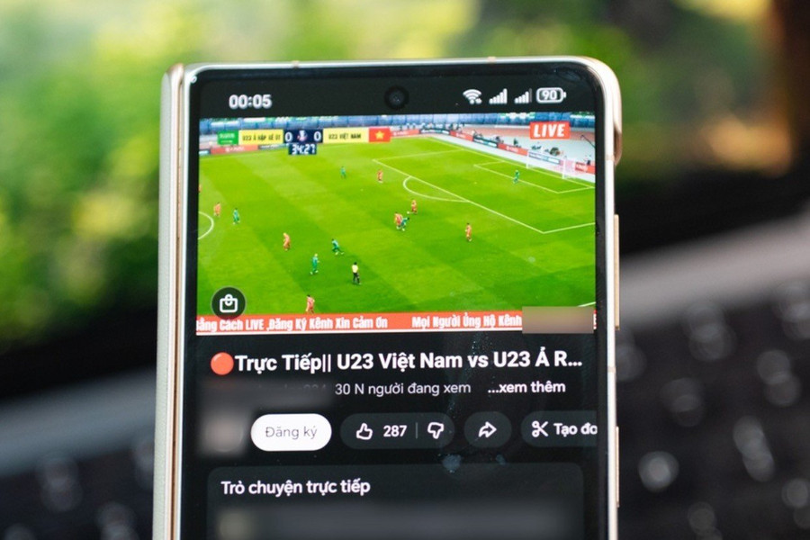 Hàng chục nghìn người xem sập bẫy livestream bóng đá giả trận U23 Việt Nam trên YouTube