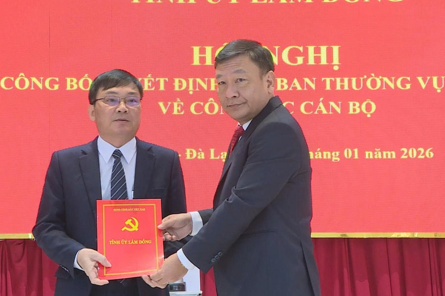 Lâm Đồng công bố quyết định điều động cán bộ tại 2 phường trung tâm Đà Lạt