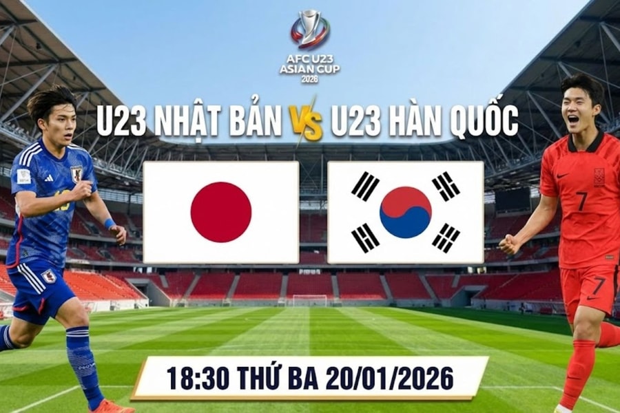 Tổng hợp link xem trực tiếp U23 Nhật Bản vs U23 Hàn Quốc vào 18h30 hôm nay 20/01/2026