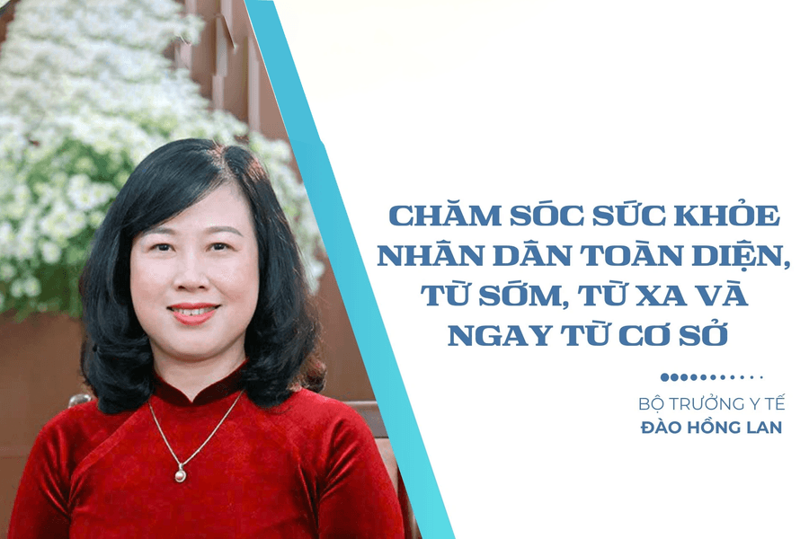 Bộ trưởng Y tế Đào Hồng Lan: Chăm sóc sức khỏe nhân dân toàn diện, từ sớm, từ xa và ngay từ cơ sở
