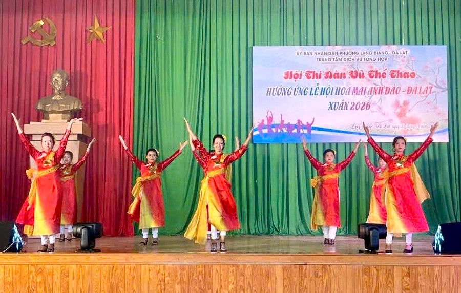 Hội thi Dân vũ thể thao hưởng ứng Lễ hội Hoa Mai Anh Đào - Xuân 2026