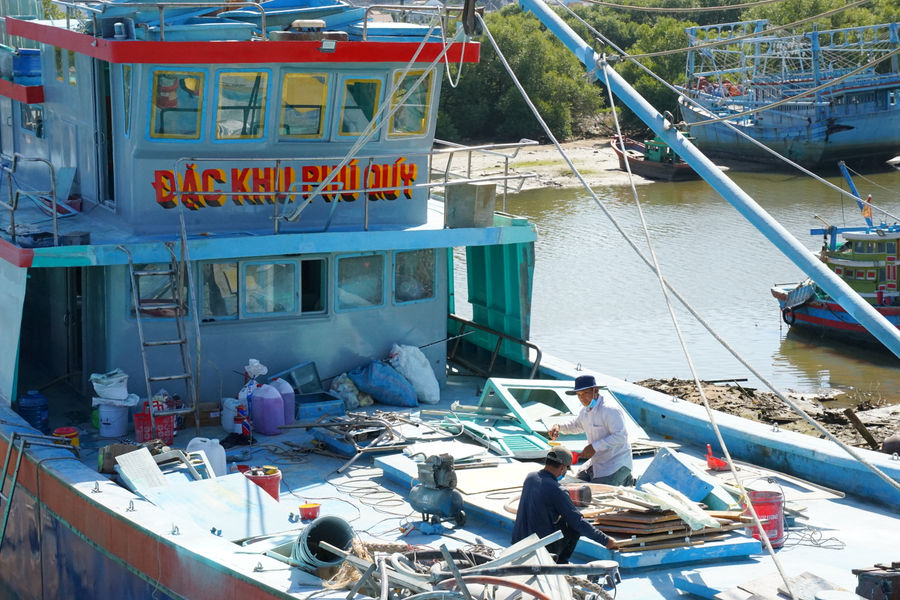 Fishing Boats Get a Fresh Look For Tet, High Hopes For the New Season