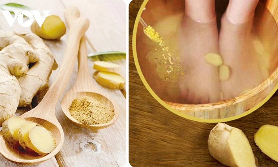 Mẹo ngâm chân bằng nước gừng giúp giữ ấm và cải thiện giấc ngủ hiệu quả