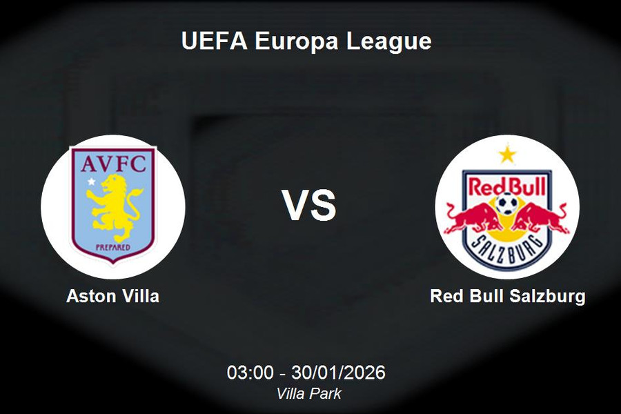 Nhận định Aston Villa vs Red Bull Salzburg - UEFA Europa League