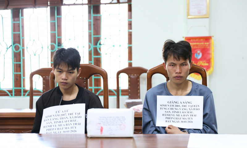Công an tỉnh Lai Châu triệt phá chuyên án ma túy, thu giữ 2 bánh heroin tại biên giới