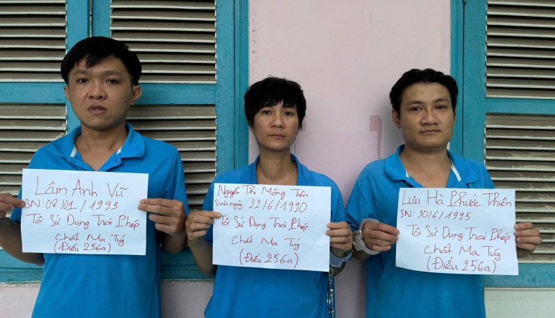 Hóc Môn: Khởi tố 3 bị can tái sử dụng ma túy khi đang trong diện quản lý sau cai