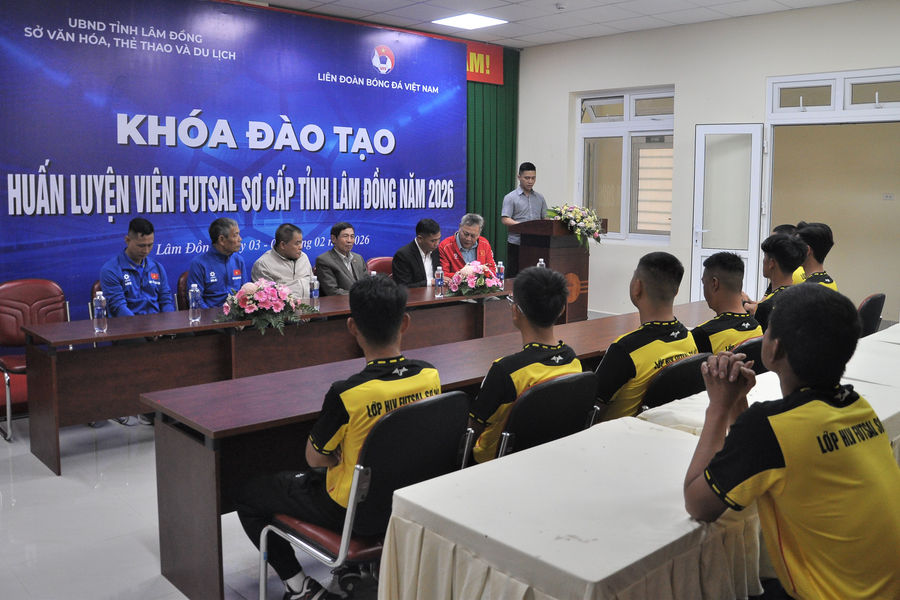 Đào tạo 20 huấn luyện viên Futsal sơ cấp tỉnh Lâm Đồng
