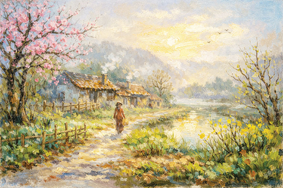 Tháng Giêng về...