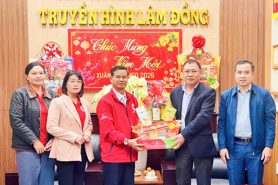 Lam Dong Newspaper and Radio, Television Joins Red Cross to Support Poor Families for Tet