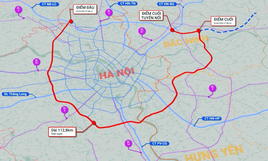 Cao tốc Vành đai 4 Vùng Thủ đô 56.000 tỷ đồng: Hoàn tất góp vốn và đẩy nhanh tiến độ